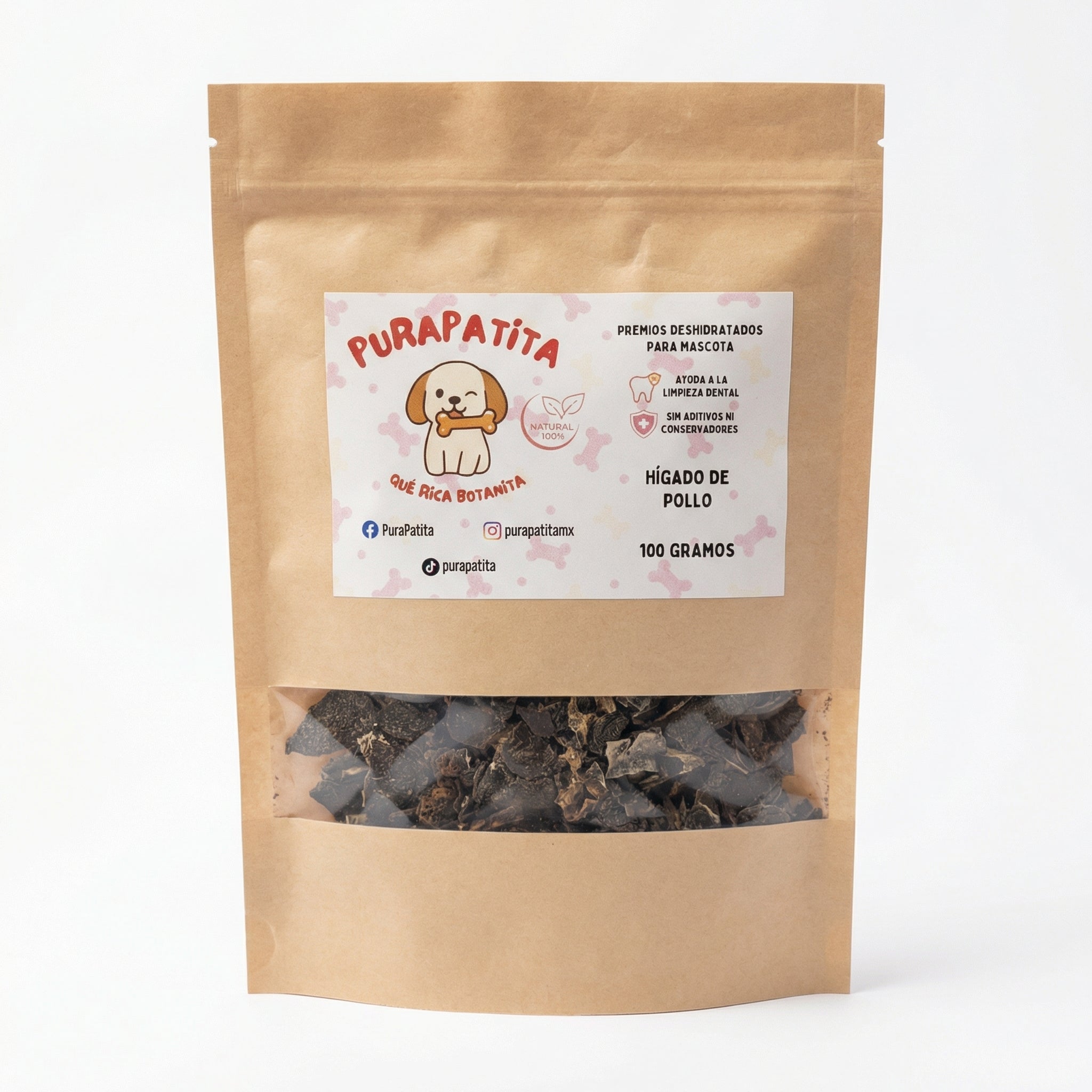 Hígado de pollo deshidratado