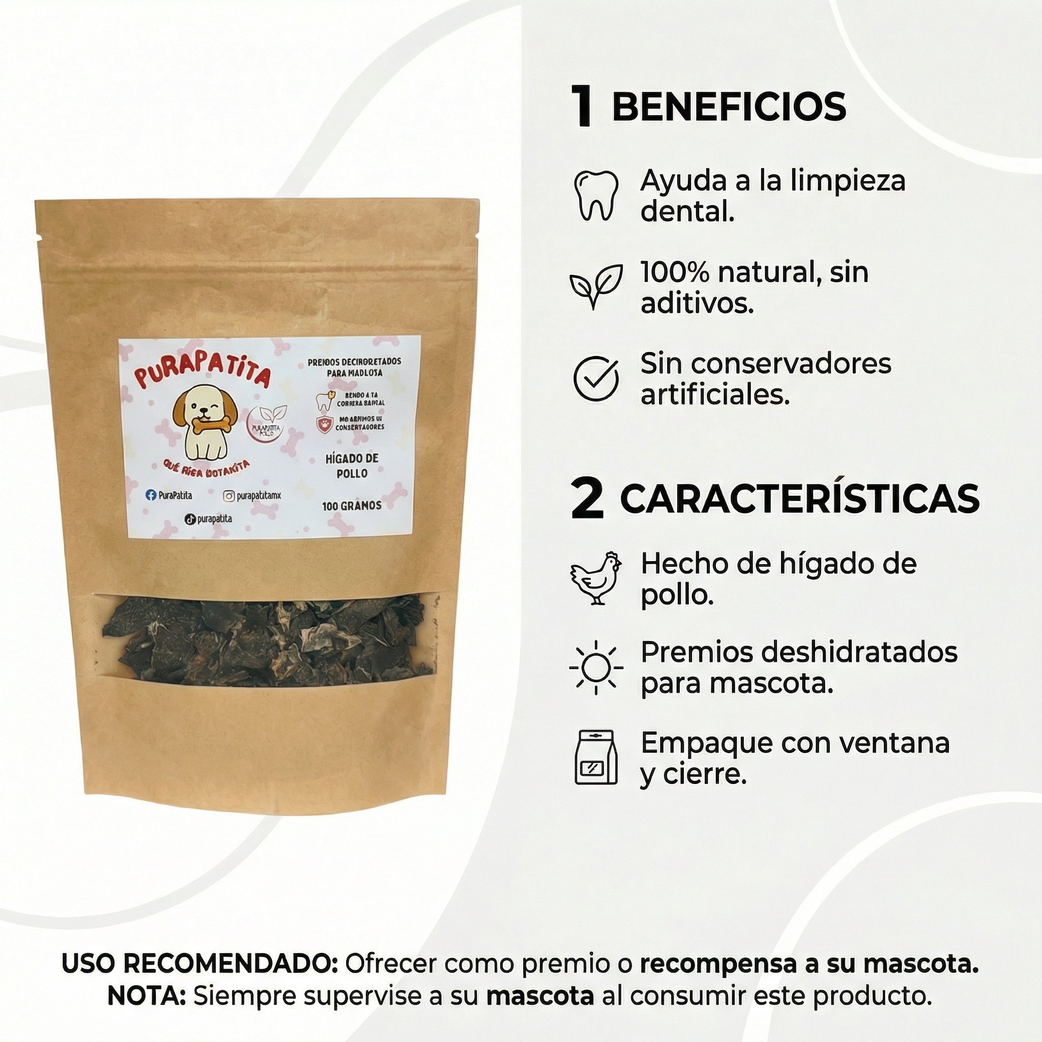 Hígado de pollo deshidratado