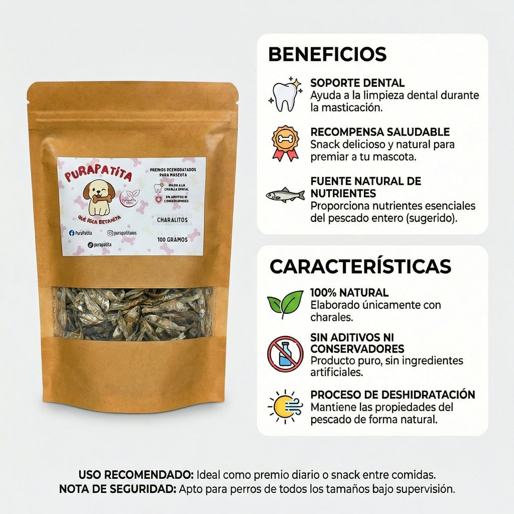 Charalitos deshidratados