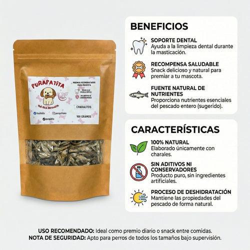 Charalitos deshidratados